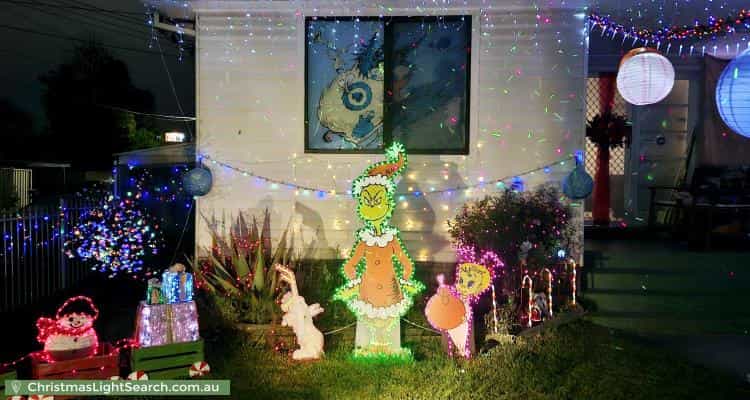 Christmas Light display at 99 Willan Drive, Cartwright