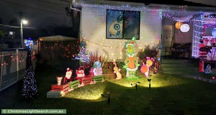 Christmas Light display at 99 Willan Drive, Cartwright