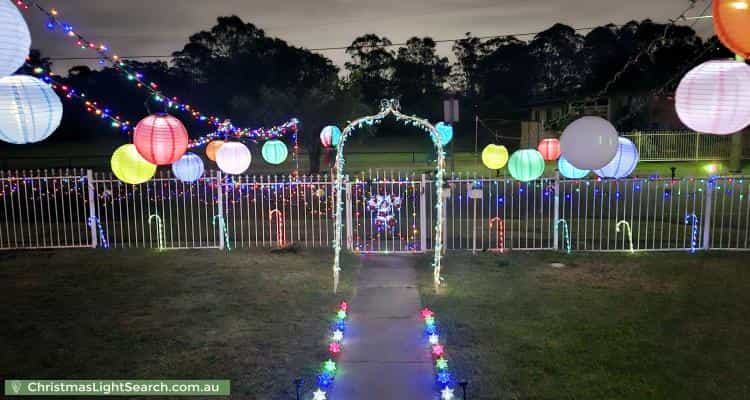 Christmas Light display at 99 Willan Drive, Cartwright