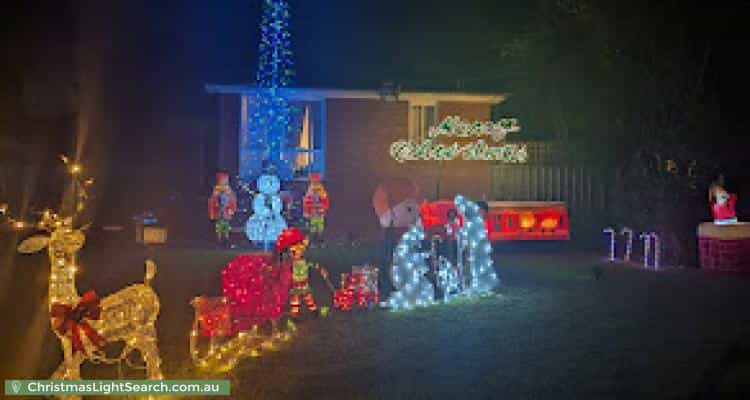 Christmas Light display at 16 Dennis Street, Ermington