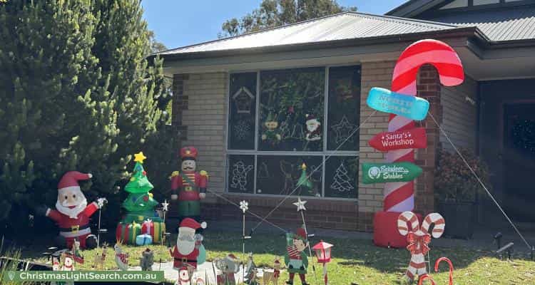 Christmas Light display at 10 Jenkinson Drive, Mount Barker
