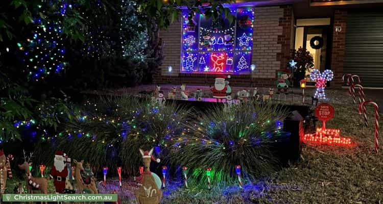 Christmas Light display at 10 Jenkinson Drive, Mount Barker