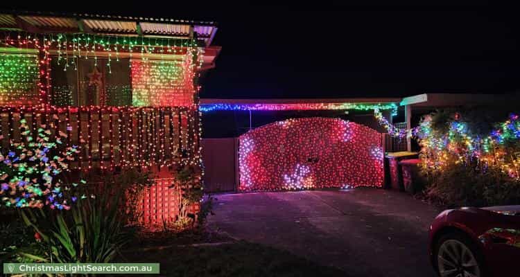 Christmas Light display at 77 Dixon Drive, Duffy