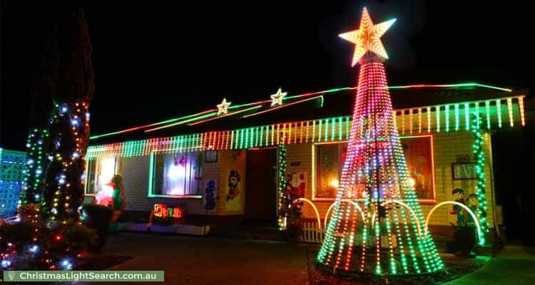 Christmas Light display at Marquisite Drive, Salisbury East