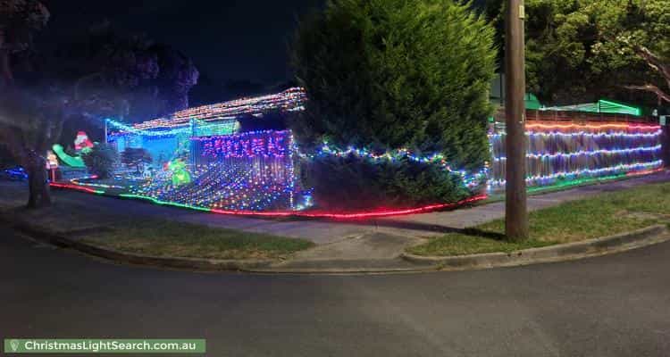 Christmas Light display at 32 Landstrom Quadrant, Kilsyth
