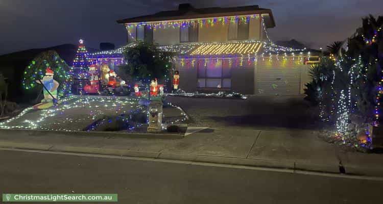 Christmas Light display at 3 Keith Court, Woodcroft