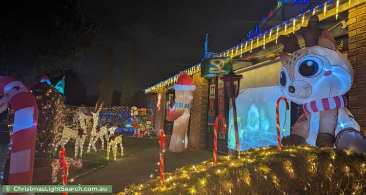 Christmas Light display at 17 Nyarrin Place, Cranbourne West