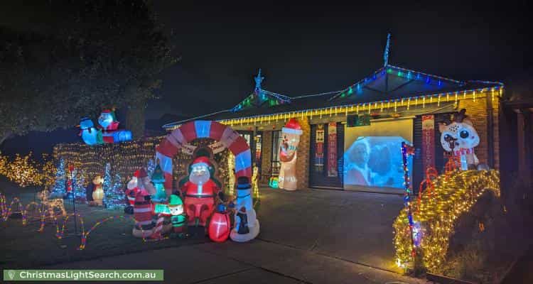 Christmas Light display at 17 Nyarrin Place, Cranbourne West