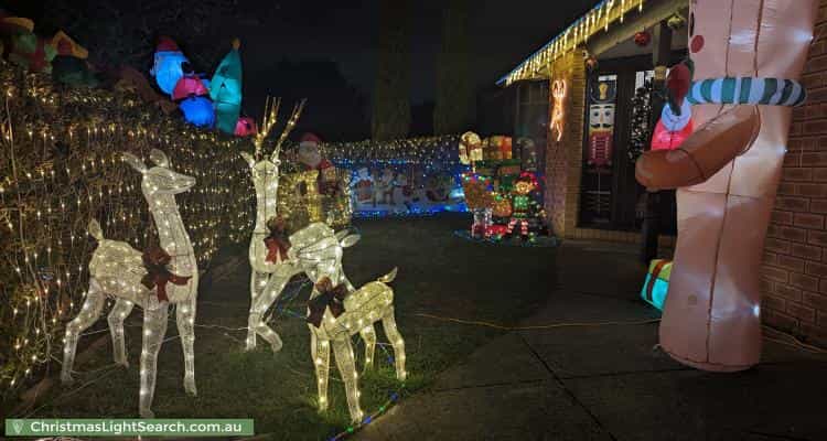 Christmas Light display at 17 Nyarrin Place, Cranbourne West