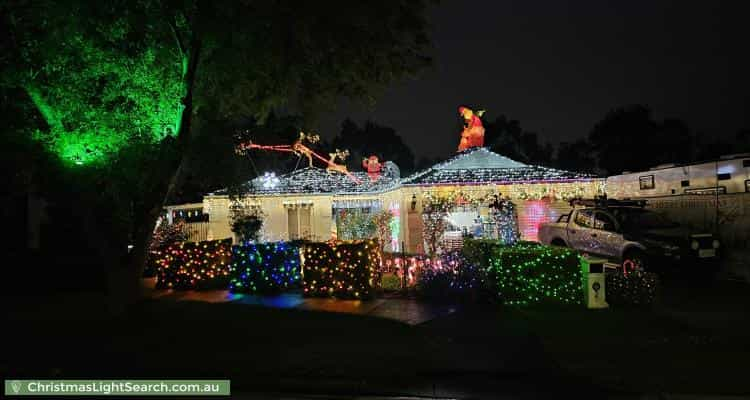 Christmas Light display at 2 Hartsmere Drive, Berwick