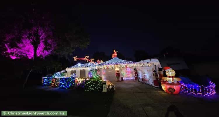 Christmas Light display at 2 Hartsmere Drive, Berwick