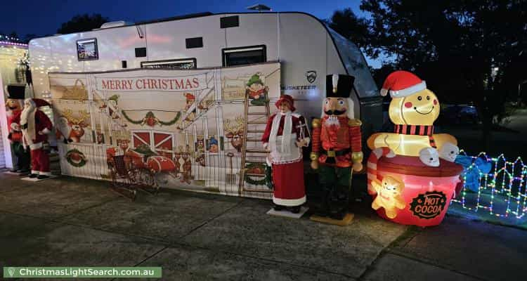 Christmas Light display at 2 Hartsmere Drive, Berwick