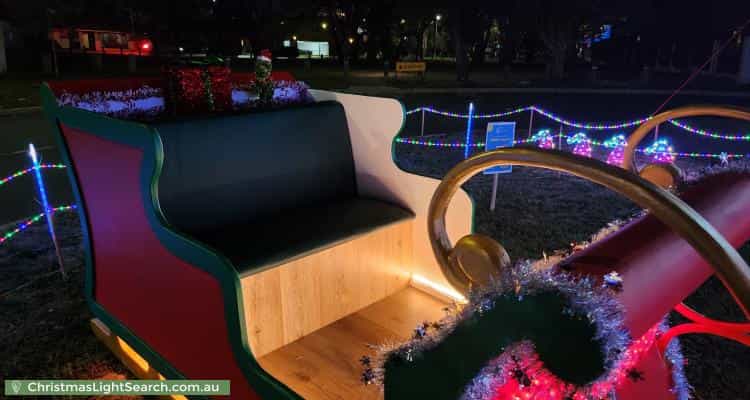 Christmas Light display at 49 Frances Burke Street, Gungahlin