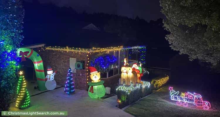 Christmas Light display at 16 Fairway Drive, Penguin
