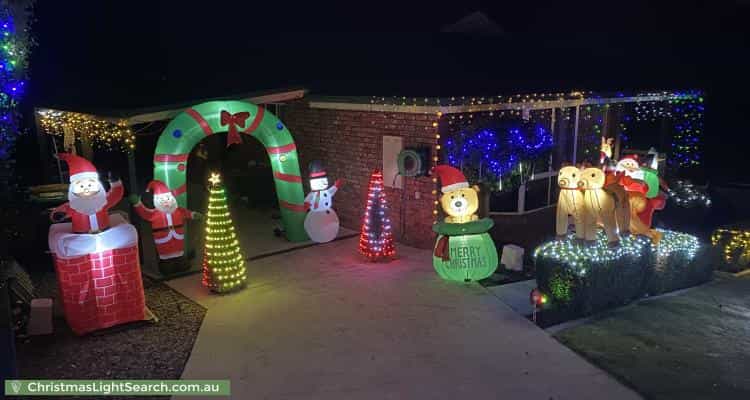 Christmas Light display at 16 Fairway Drive, Penguin