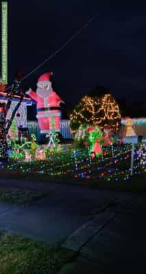 Christmas Light display at 14 Woolcock Avenue, Kangaroo Flat