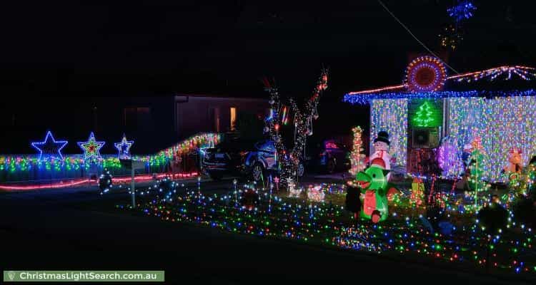 Christmas Light display at 14 Woolcock Avenue, Kangaroo Flat