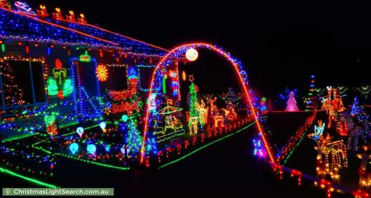 Christmas Light display at  John Street, Morpeth