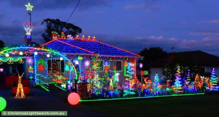 Christmas Light display at  John Street, Morpeth