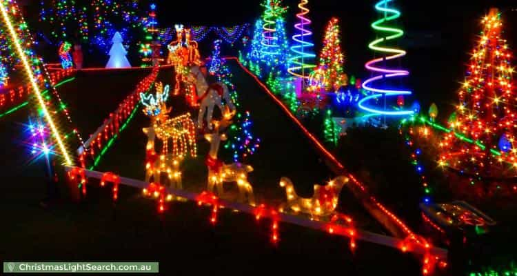 Christmas Light display at  John Street, Morpeth