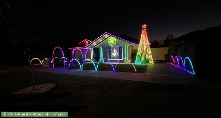 Christmas Light display at 71 Bandicoot Boulevard, Junction Village