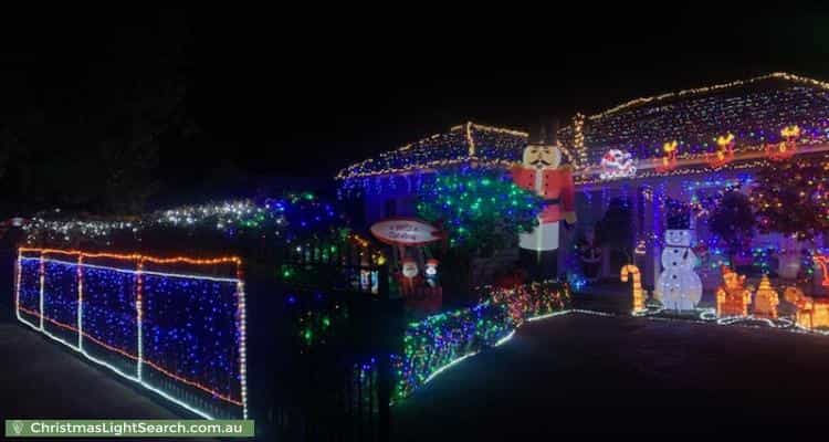 Christmas Light display at 8 Westgate Avenue, Albion