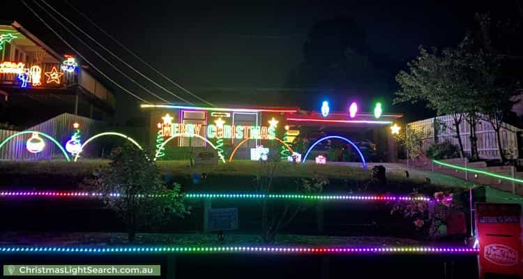 Christmas Light display at 24 Blucher Street, Ferntree Gully