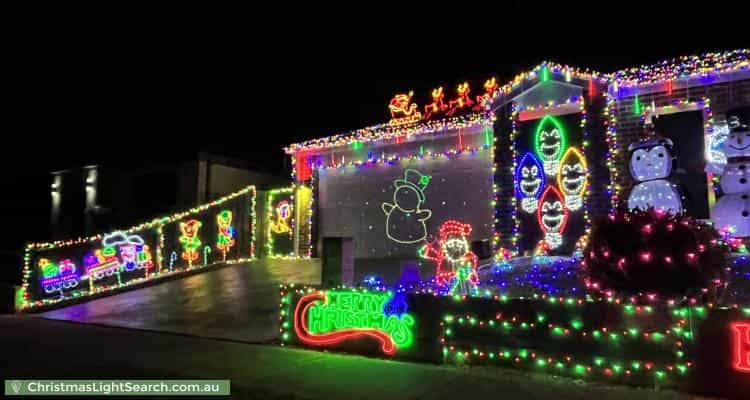 Christmas Light display at 30 Brocker Street, Clyde North