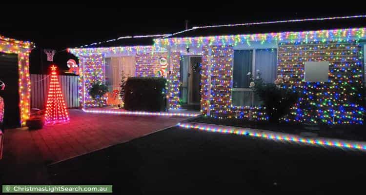 Christmas Light display at 8 Zeitz Court, Banks