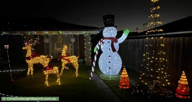 Christmas Light display at 10 Isaac Smith Crescent, Cranbourne