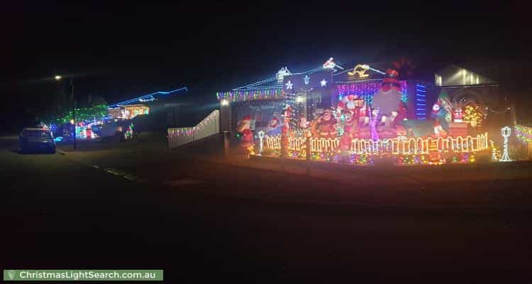 Christmas Light display at 2 Wanderers Lane, Kialla