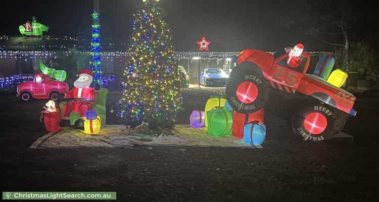 Christmas Light display at 44-48 Pioneer Drive, Logan Village