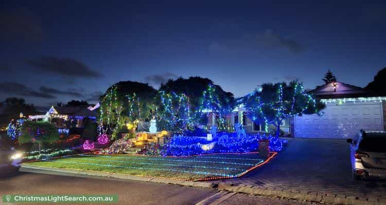 Christmas Light display at 2 Newport Gardens, Hillarys