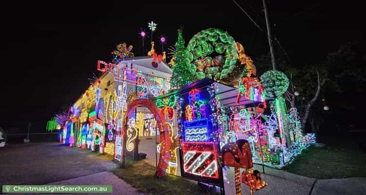 Christmas Light display at 10 Keeling Street, Coopers Plains