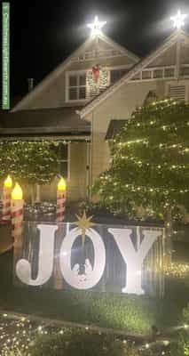 Christmas Light display at 44 Merredin Circuit, Doreen