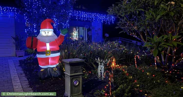 Christmas Light display at 40 Wida Way, Byford