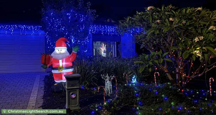 Christmas Light display at 40 Wida Way, Byford