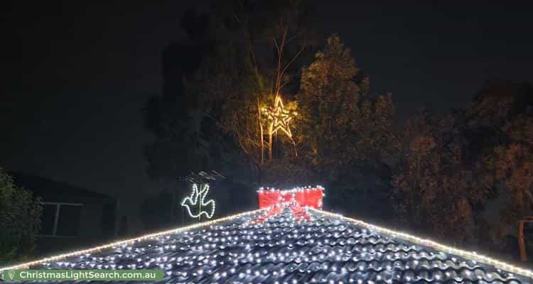 Christmas Light display at 14 Castlefield Square, Wantirna