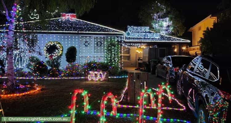 Christmas Light display at 14 Castlefield Square, Wantirna
