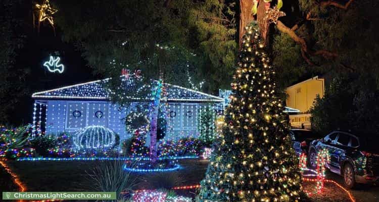 Christmas Light display at 14 Castlefield Square, Wantirna