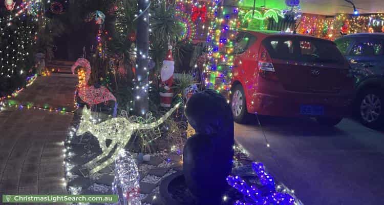Christmas Light display at  Perren Place, East Cannington
