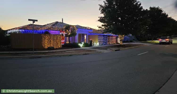 Christmas Light display at 27 Liz ONeill Street, Casey