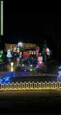 Christmas Light display at 17 Arcadia Way, Eltham North