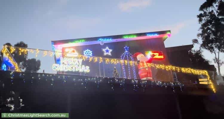 Christmas Light display at 42 Dickinson Grove, Mount Martha