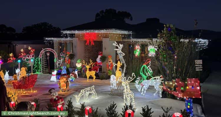 Christmas Light display at 48 Coven Avenue, Heathmont
