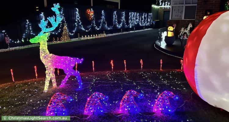 Christmas Light display at 61 Bishop Street, Oakleigh