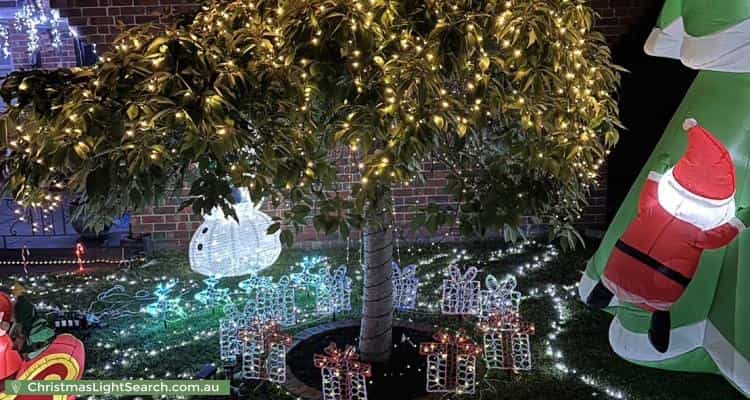 Christmas Light display at 61 Bishop Street, Oakleigh