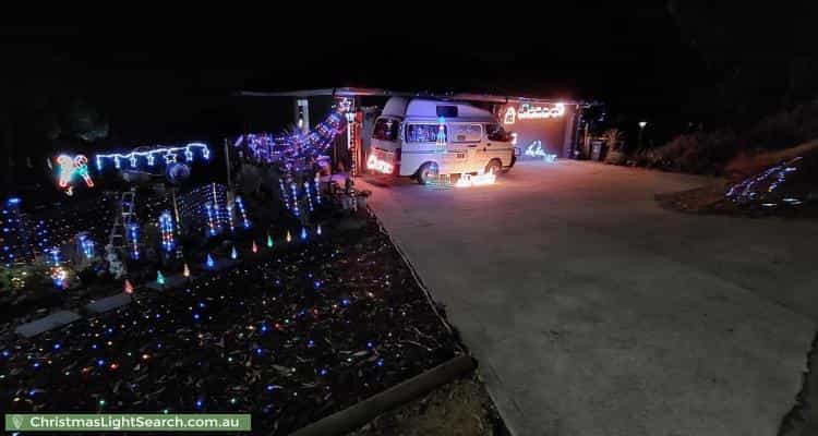 Christmas Light display at 23 Chowilla Street, Eden Hills