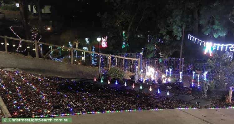 Christmas Light display at 23 Chowilla Street, Eden Hills