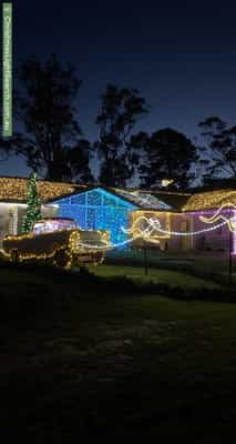 Christmas Light display at  Inkerman Road, Balaclava